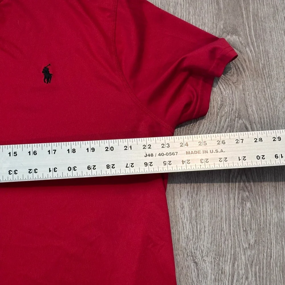 Polo Ralph Lauren Performance T-Shirt Mens XL Red Active Gym Casual